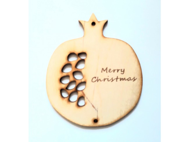 Ξύλινο Χριστουγεννιάτικο ροδι - 1