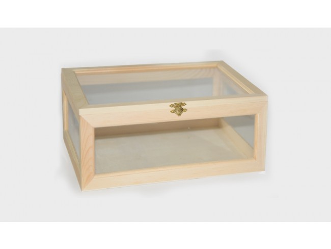 ΞΥΛΙΝΟ ΚΟΥΤΙ ΜΕ ΤΖΑΜΙ 31cm x 22cm x Y12cm 0519679 - 1